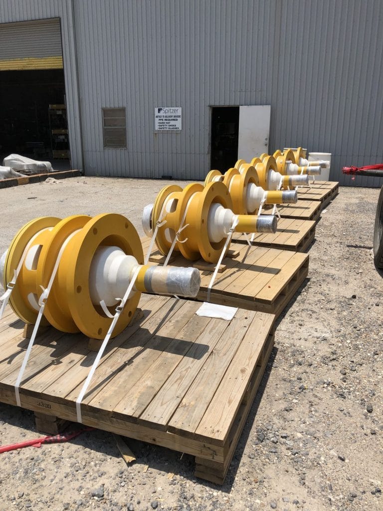 Delivery of hubs and valves to Saipem